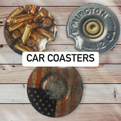 CERAMIC CAR COASTER SET