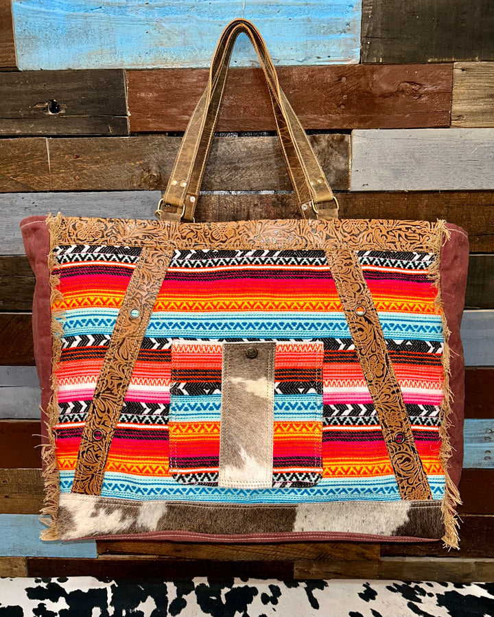 SUMMER SUNSET WEEKENDER BAG