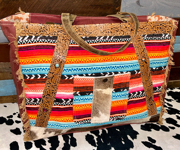 SUMMER SUNSET WEEKENDER BAG