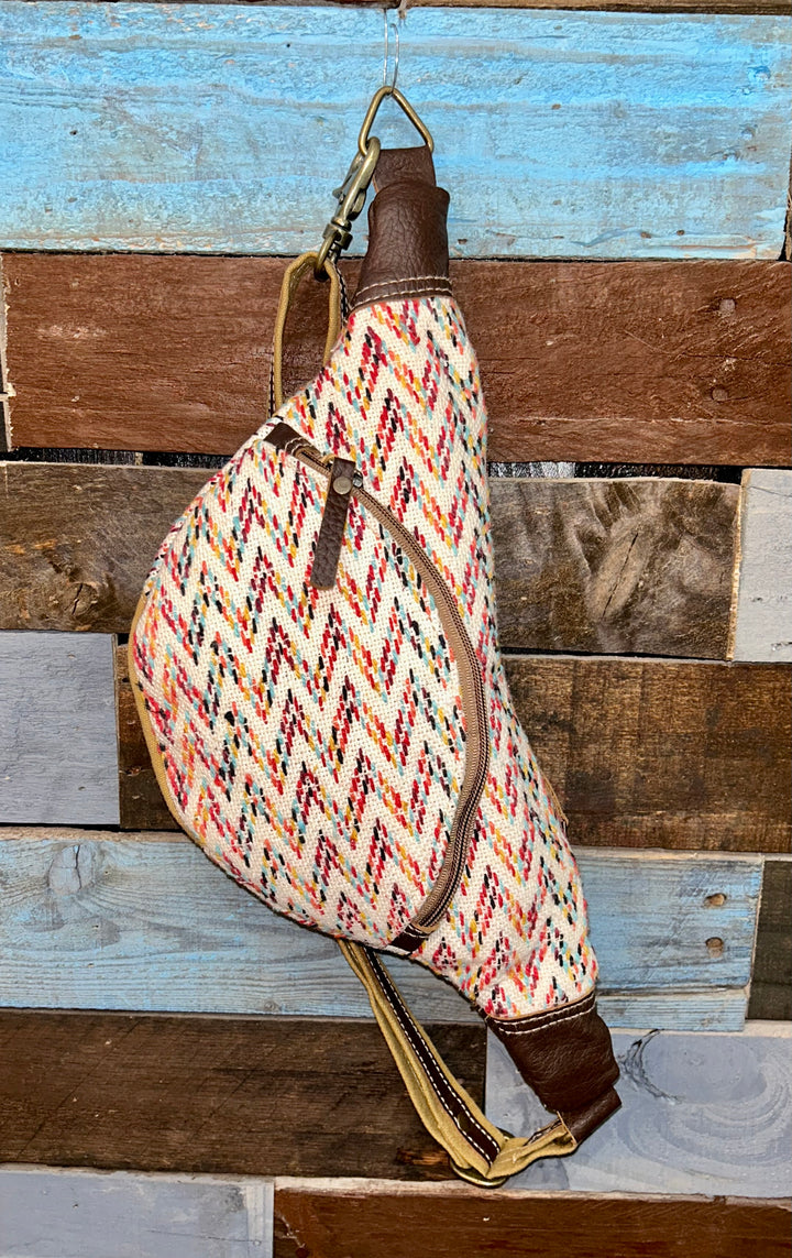 RUNNING WITH RAINBOWS CHEST BAG