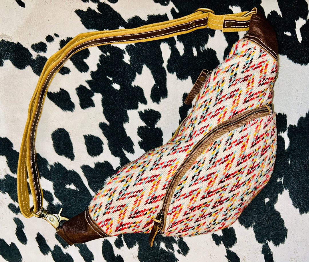 RUNNING WITH RAINBOWS CHEST BAG