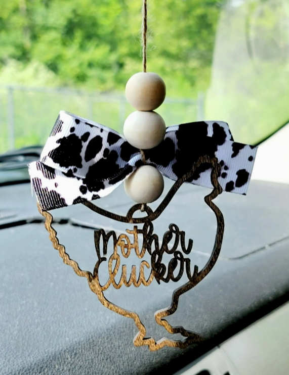 MOTHER CLUCKER CHICKEN CAR CHARM