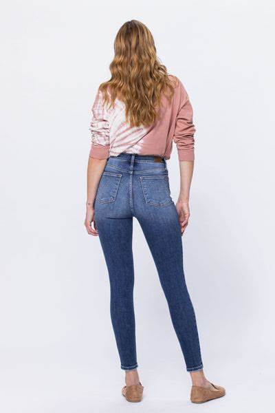 75% OFF JUDY BLUE HIGH RISE BUTTON FLY SKINNY JEANS