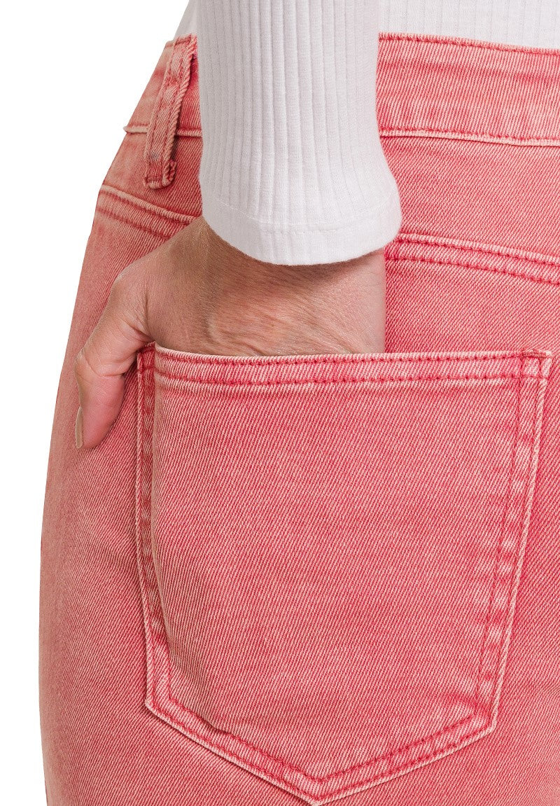 PAINTED IN PINK FRAYED SHORTS