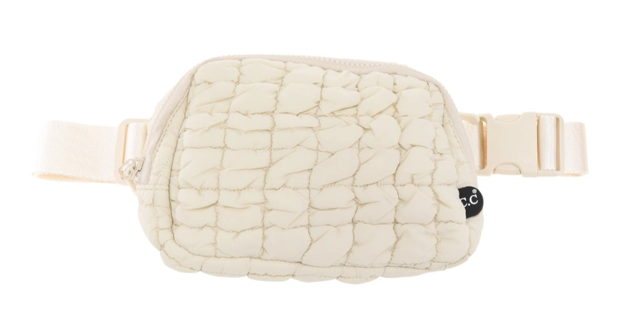 QUILTED PUFFER C.C BELT BAG