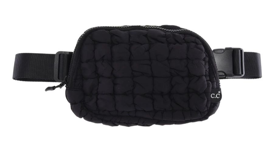 QUILTED PUFFER C.C BELT BAG