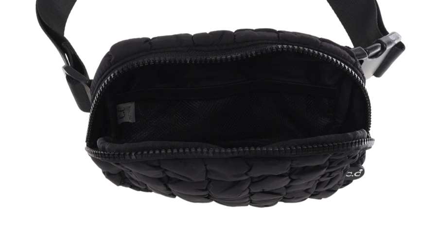 QUILTED PUFFER C.C BELT BAG