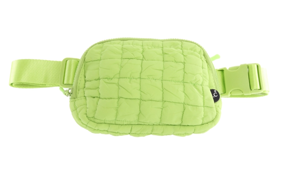 QUILTED PUFFER C.C BELT BAG