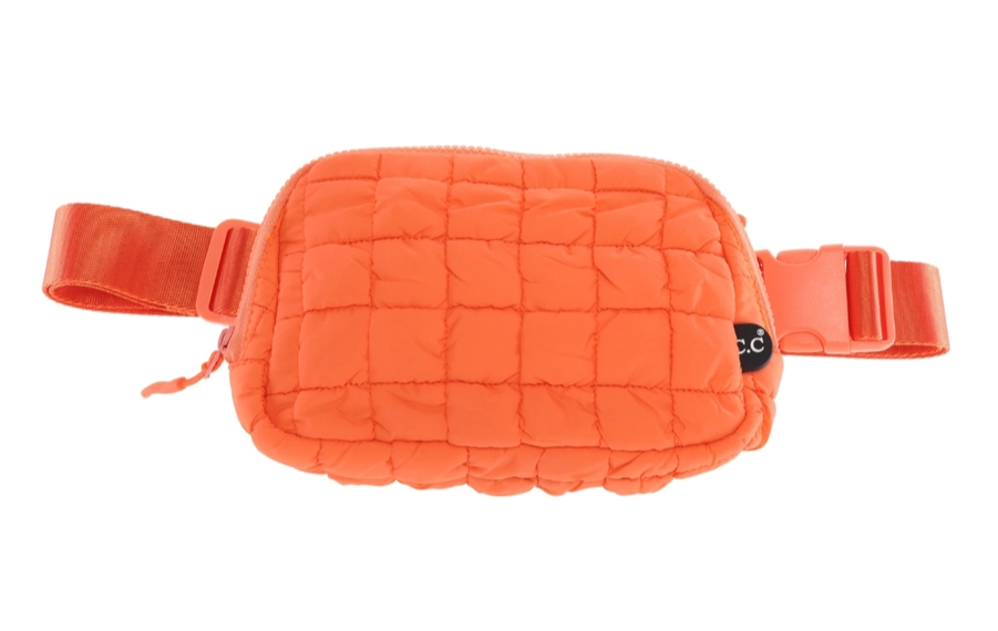 QUILTED PUFFER C.C BELT BAG