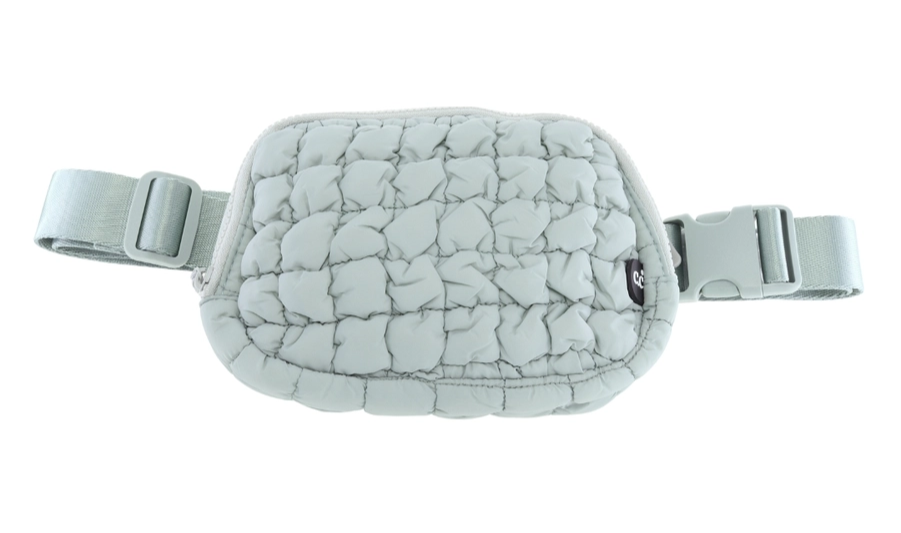 QUILTED PUFFER C.C BELT BAG