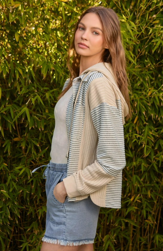 GO WITH ME BUTTON UP JACKET