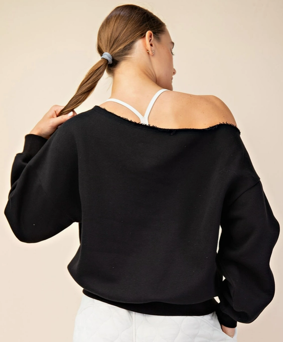 JUST A VIBE LONG SLEEVE TOP