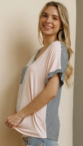 STRAWBERRY WINE SHORT SLEEVE TOP