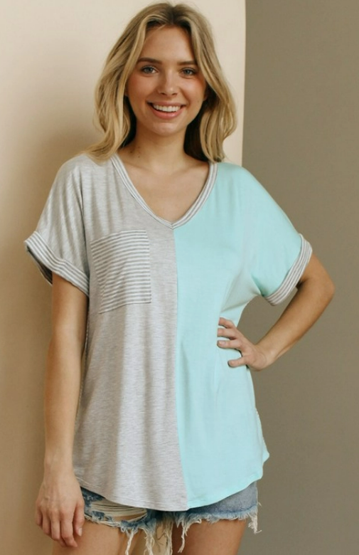 HELLO DARLIN SHORT SLEEVE TOP