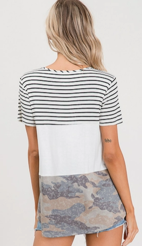 EVERYDAY ESSENTIAL CAMO TOP