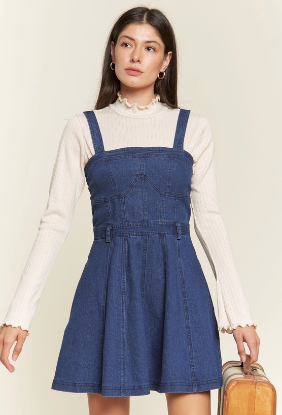 COME GET ME DENIM DRESS
