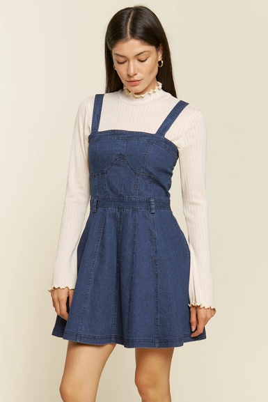 COME GET ME DENIM DRESS