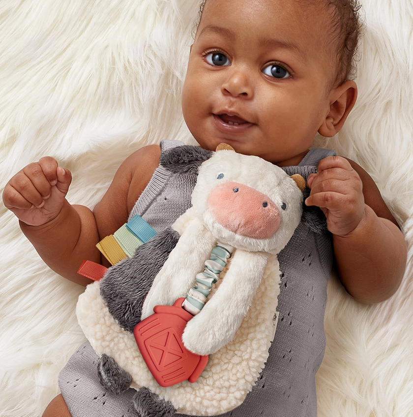 ITZY COW LOVEY PLUSH & TEETHER