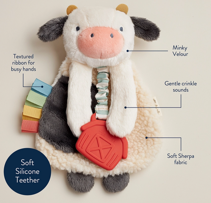 ITZY COW LOVEY PLUSH & TEETHER