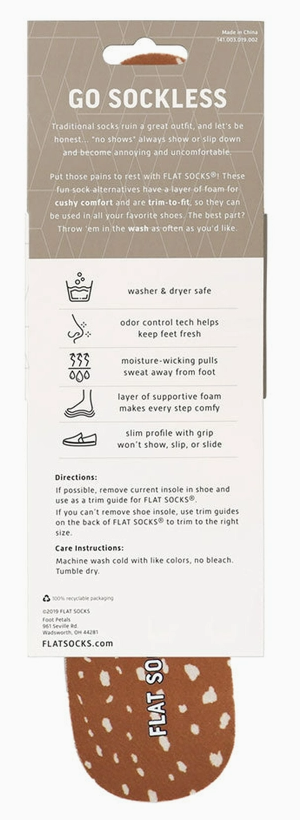 FAWN-TASTIC FLAT SOCKS