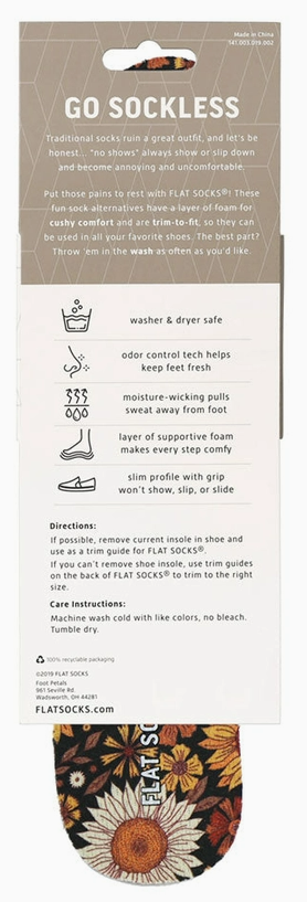 HARVEST FLOWERS FLAT SOCKS