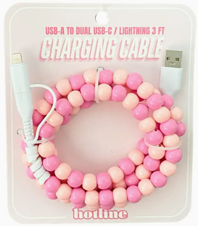 3FT BEADED PHONE CABLE