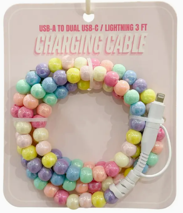 3FT BEADED PHONE CABLE