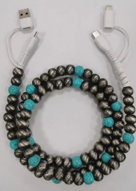 3FT BEADED PHONE CABLE