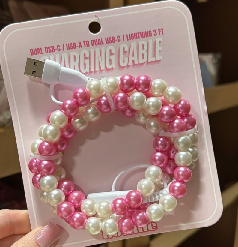 3FT BEADED PHONE CABLE
