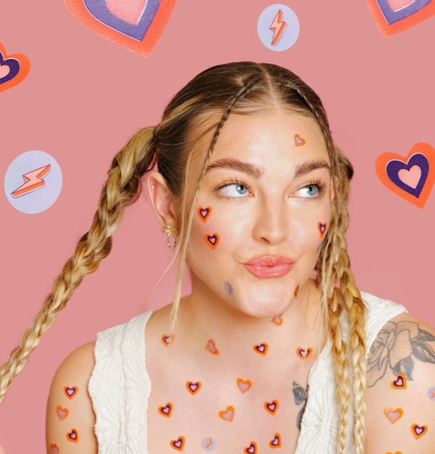 BEATING HEART PIMPLE PATCHES