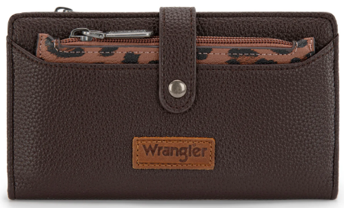 WRANGLER BI-FOLD WALLET WITH DETACHABLE POUCH