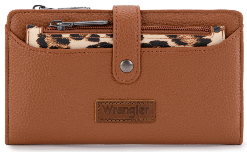WRANGLER BI-FOLD WALLET WITH DETACHABLE POUCH