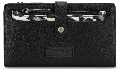 WRANGLER BI-FOLD WALLET WITH DETACHABLE POUCH