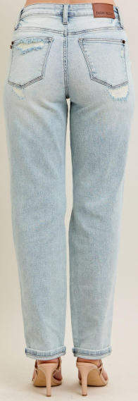 BRINLEY DESTROYED BOYFRIEND JEANS