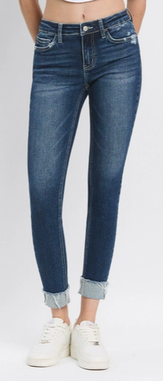MAGNOLIA MIDRISE DARK SKINNY JEANS