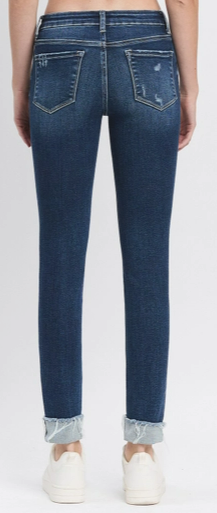 MAGNOLIA MIDRISE DARK SKINNY JEANS