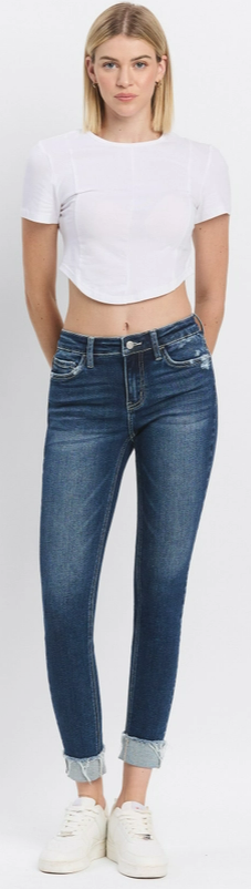 MAGNOLIA MIDRISE DARK SKINNY JEANS
