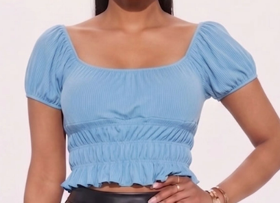 SUN DAZED SCRUNCH TOP