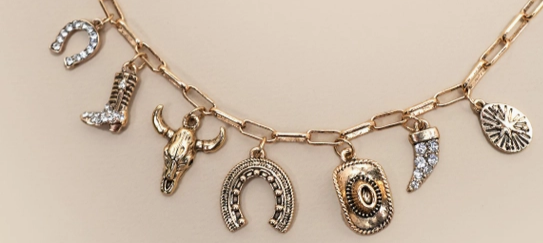 COWGIRL UP CHARM NECKLACE