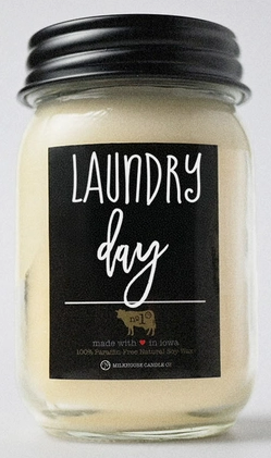 LAUNDRY DAY 13OZ MASON JAR SOY CANDLE