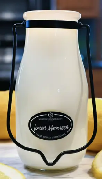 LEMON MACAROON 14OZ MILKBOTTLE SOY CANDLE