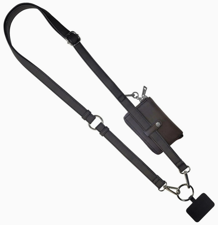 BRUSHED VEGAN LEATHER CLIP & GO STRAP