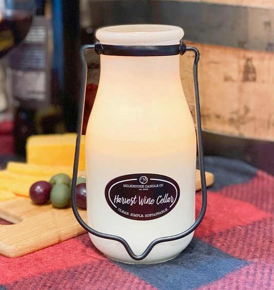 Harvest Wine Cellar 14oz Milkbottle Soy Candle