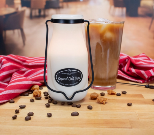 CARMEL COLD BREW 14OZ MILKBOTTLE SOY CANDLE