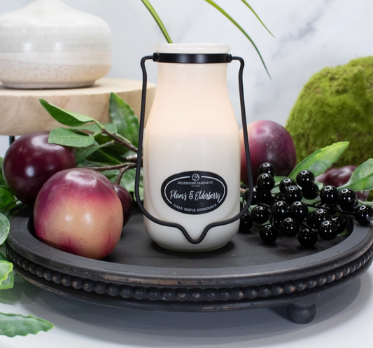 Plums & Elderberry 14oz Milkbottle Soy Candle