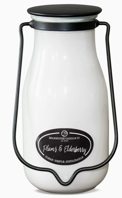 Plums & Elderberry 14oz Milkbottle Soy Candle