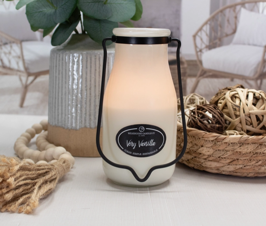 Very Vanilla 14oz Milkbottle Soy Candle