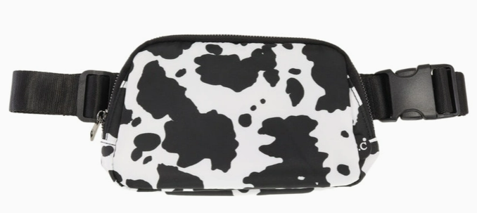 COW PRINT C.C BELT BAG