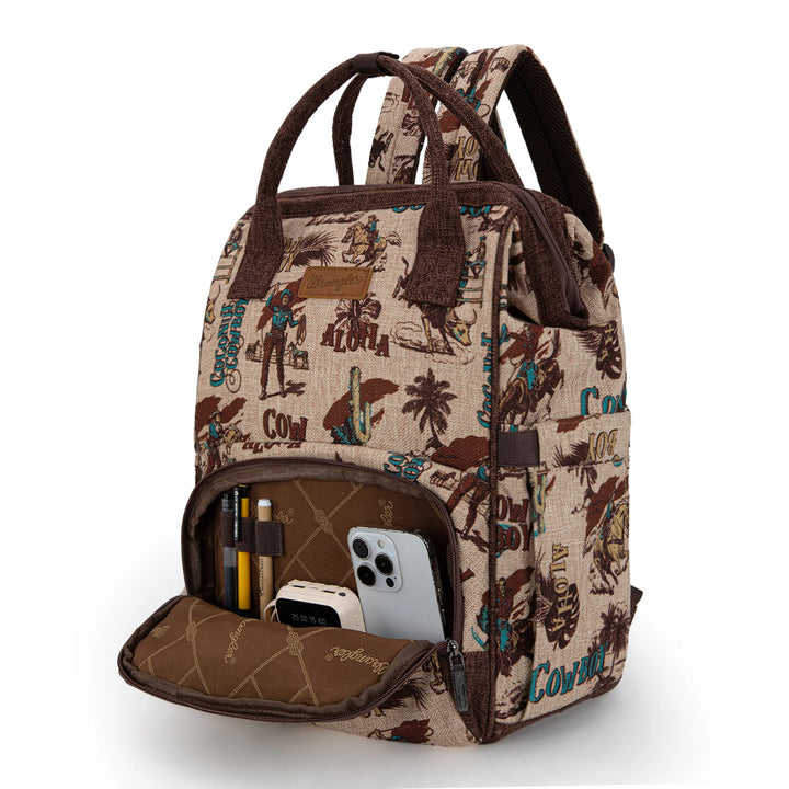 TAN WRANGLER VINTAGE COWBOY BACKPACK