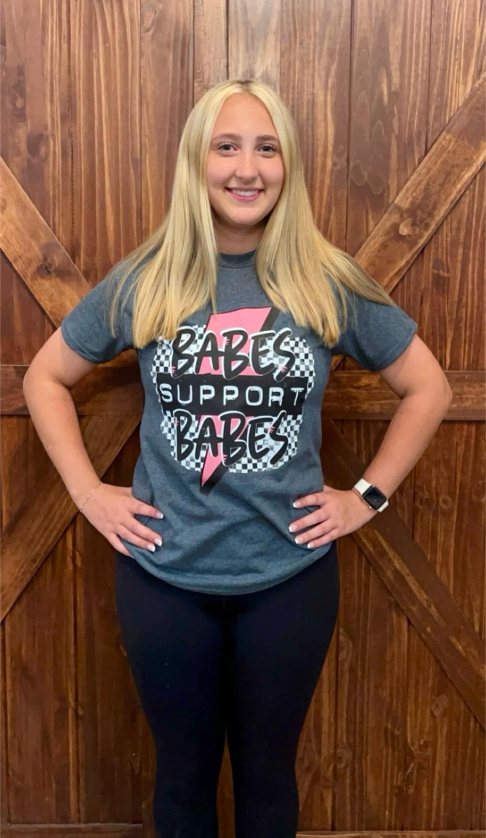 BABES SUPPORT BABES GRAPHIC TEE